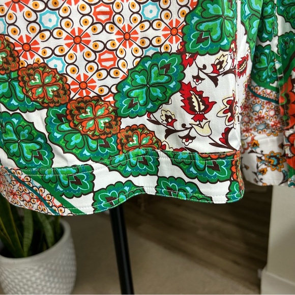 DRAPER’S & DAMON’S Petites Colorful Floral Patchwork Mandarin Collar Jacket PXL - Picture 5 of 12